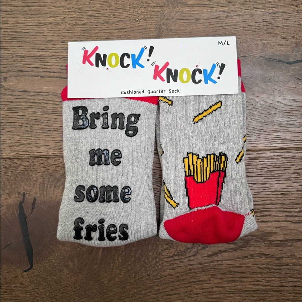 OOOH YEAH! Socks, If You Can See This, Bring Me Some Fries, M/L - NWT